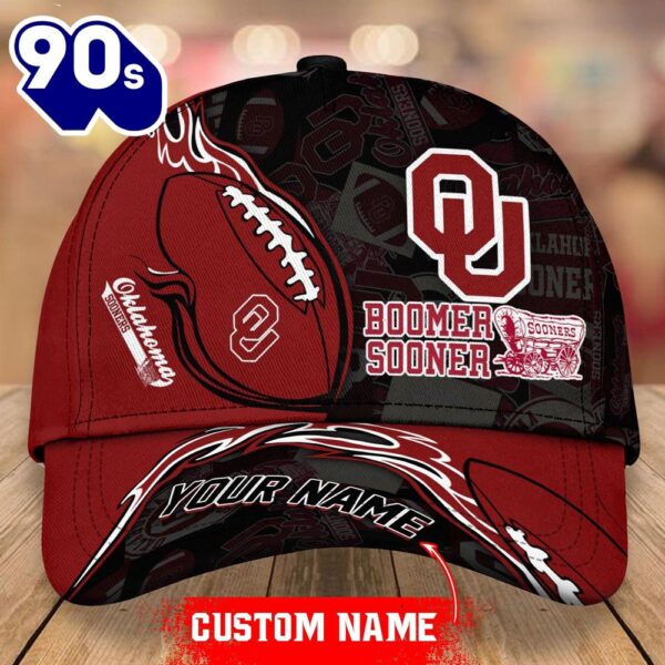 Custom Oklahoma Sooners Unisex Adults Adjustable Snapback Sportswear  NCAA Cap