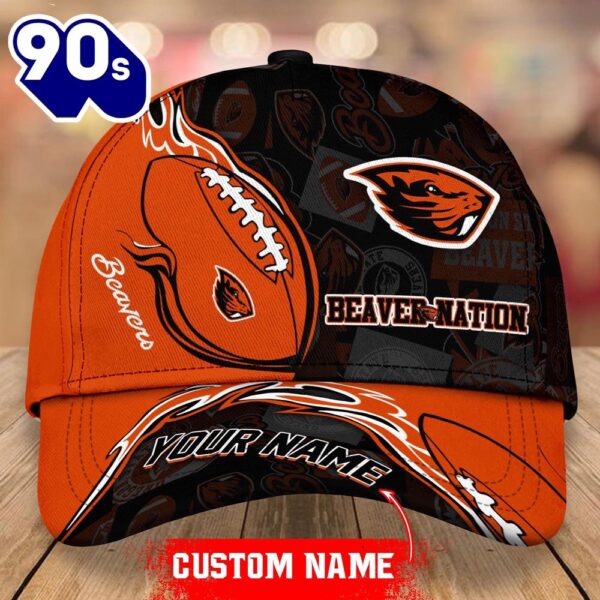 Custom Oregon State Beavers Unisex Adults Adjustable Snapback Sportswear  NCAA Cap