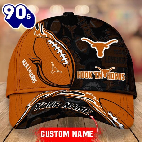 Custom Texas Longhorns Unisex Adults Adjustable Snapback Sportswear  NCAA Cap