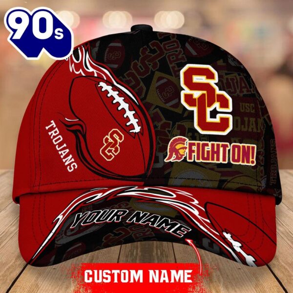 Custom Usc Trojans Unisex Adults Adjustable Snapback Sportswear  NCAA Cap