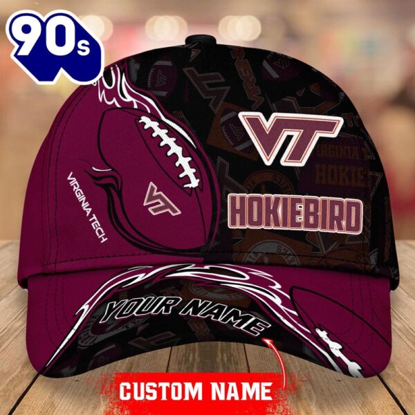 Custom Virginia Tech Hokies Unisex Adults Adjustable Snapback Sportswear  NCAA Cap