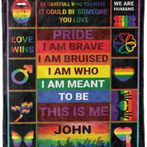 Customized Pride Blanket With Name Love Wins Blankets For Lesbian Gay Man Blanket 3