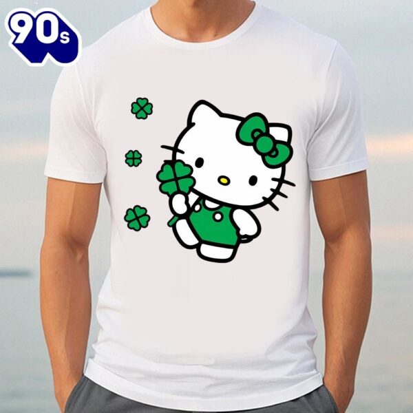 Cute Lucky Irish Hello Kitty St Patricks Day T-Shirts