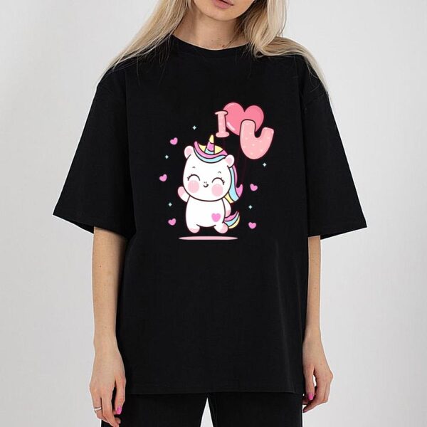 Cute Unicorns And Valentine’s Day Graphic Premium T-Shirt