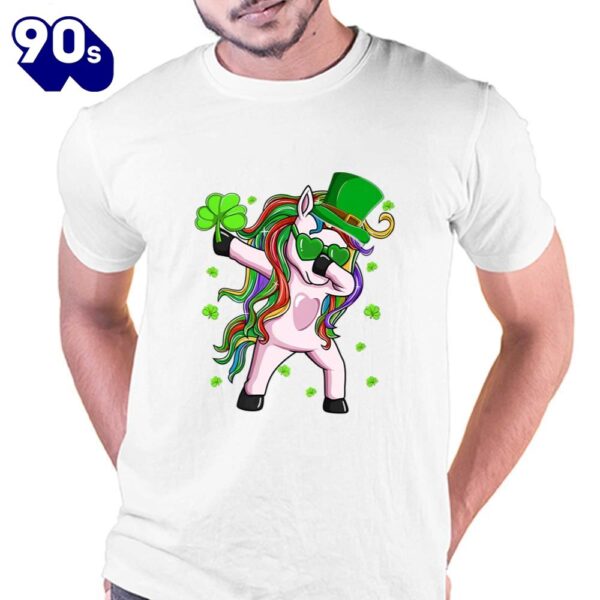 Dabbing Lepricorn Irish Unicorn St Patricks Day T-Shirt