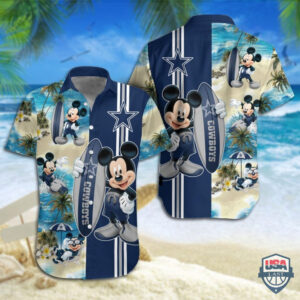 Dallas Cowboys Mickey Mouse Hawaiian Shirt