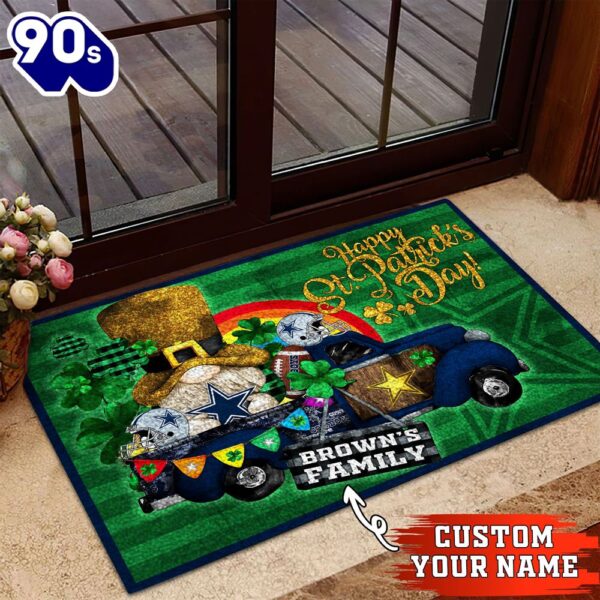 Dallas Cowboys NFL-Custom Doormat For The Celebration Of Saint Patrick’s Day