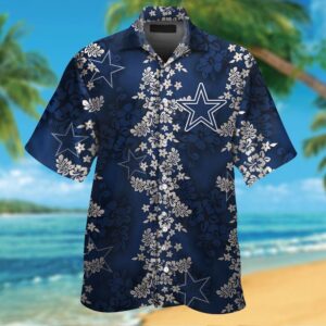 Dallas Cowboys Short Sleeve Button Up Tropical Hawaiian Shirt