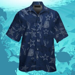 Dallas Cowboys Short Sleeve Button Up Tropical Hawaiian Shirt VER024
