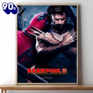 Deadpool 3 Movie Poster 2024 Wall Art Canvas