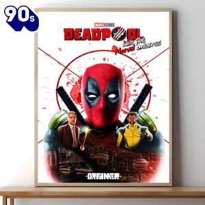 Deadpool 3 Poster Canvas Wall Art