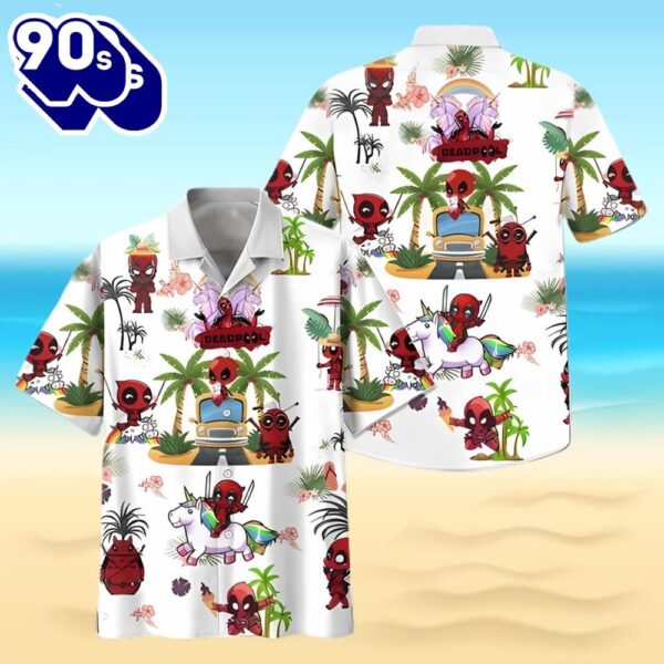 Deadpool Summer Vacation Aloha Trending Hawaiian Shirt