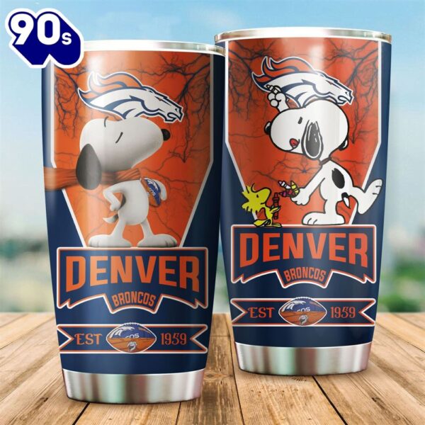 Denver Broncos Snoopy All Over Print 3D Tumbler-TPH