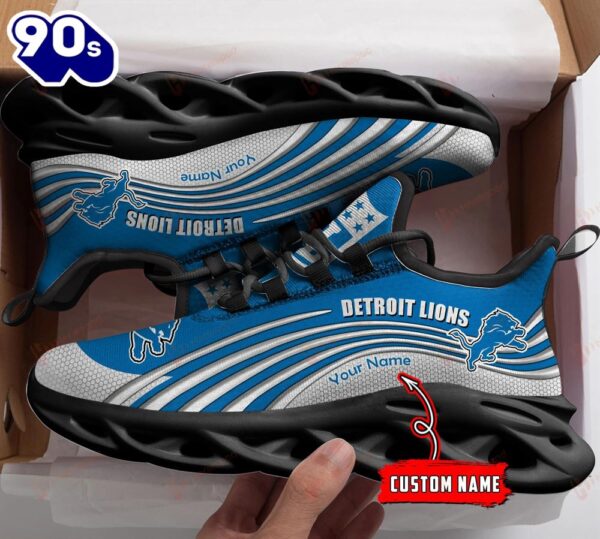 Detroit Lions NFL Personalized Clunky Shoes Running Adults