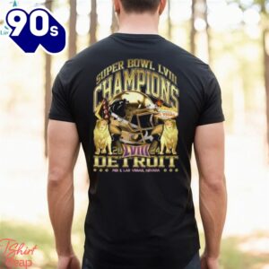 Detroit Super Bowl Champions 2024 ‘Gold Rush Vintage’t Shirt