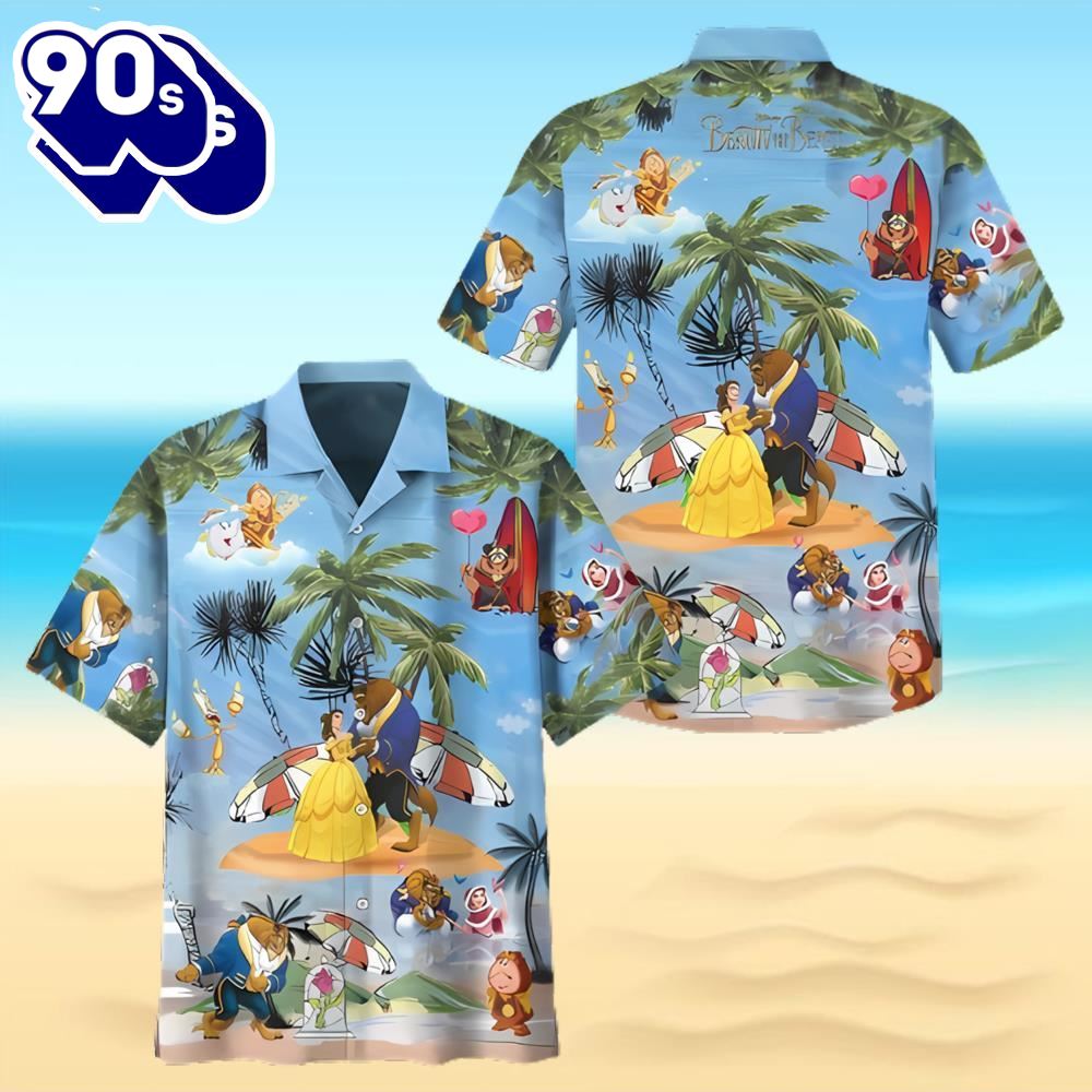 Disney Beauty And The Beast Hawaiian Shirt