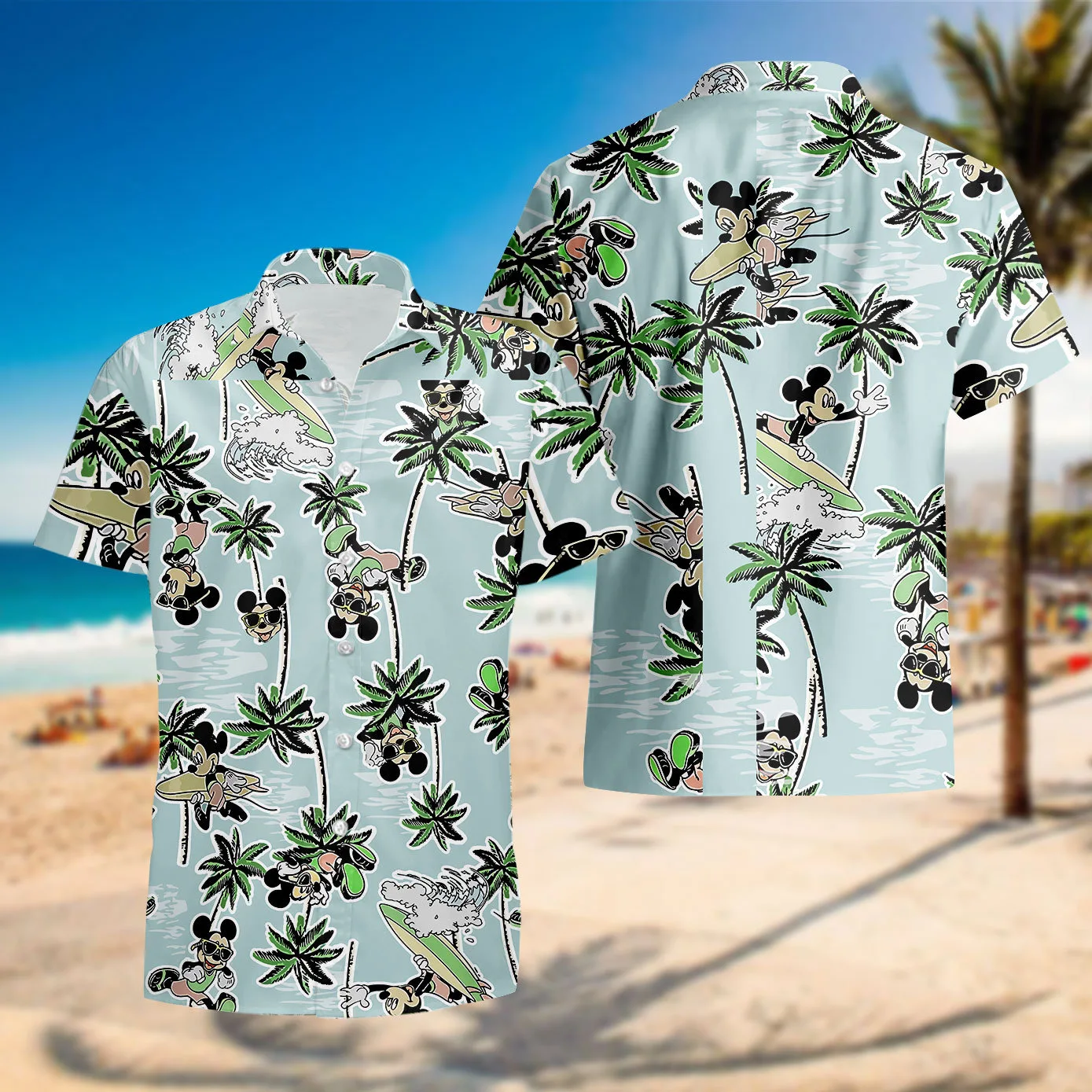 Disney Boys’ Vacation Mickey Hawaiian Shirt