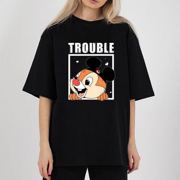 Disney Chip And Dale Double Trouble Shirts Bff Shirts Disney Couple Matching Valentine Shirt