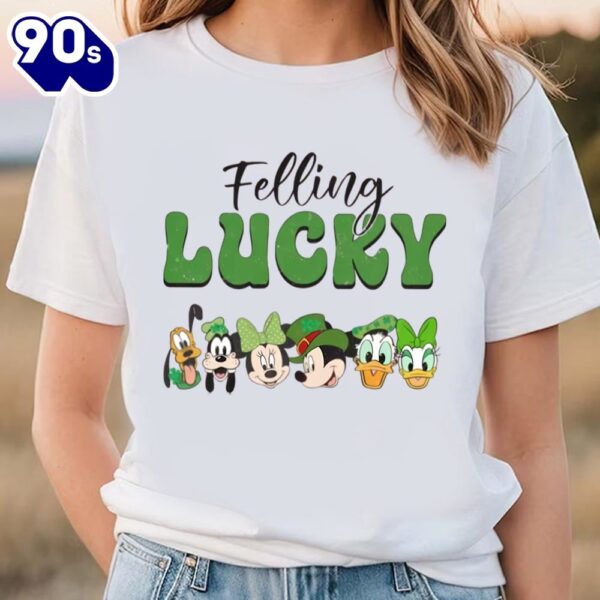 Disney Felling Lucky Shamrock Mickey And Friends St. Patricks Day…