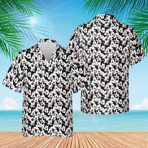 Disney Hawaiian Shirt Summer Beach Many Faces Of Mickey Mouse Disney Aloha Button Up Shirt