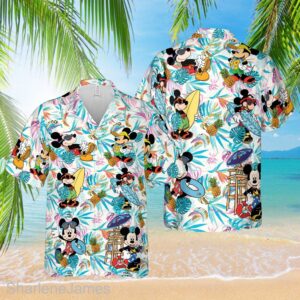 Disney Hawaiian Shirt Summer Beach Walt Disney World Disney Aloha Button Up Shirt