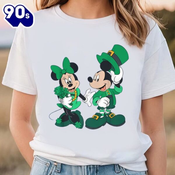Disney Leprechaun Mickey Minnie Shamrock St. Patricks Day Premium…