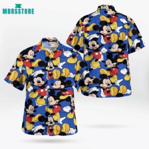 Disney Mickey Hawaiian Shirt Summer…