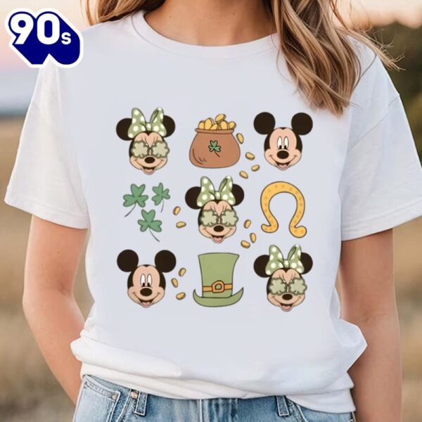 Disney Mickey Minnie St Patricks Day Shirt