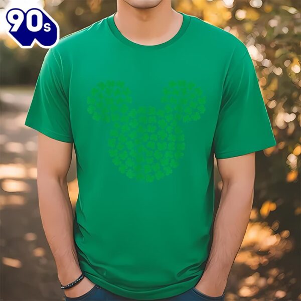 Disney Mickey Mouse Green Clovers St. Patrick’s Day T-Shirt