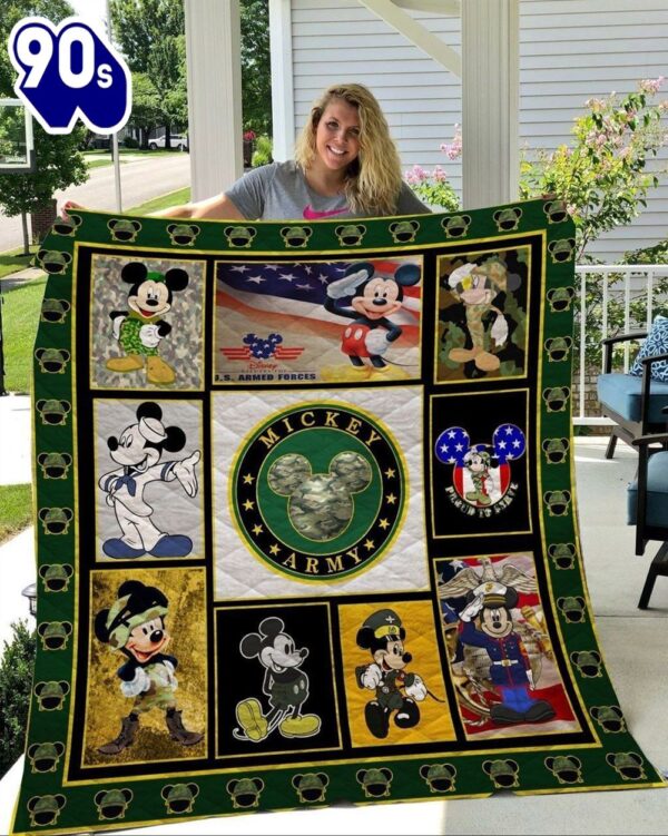 Disney Mickey Mouse, Mickey Army Military Blanket