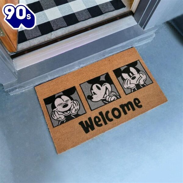 Disney Mickey Mouse Natural Coir ‘Home’ and ‘Welcome’ Door Mats