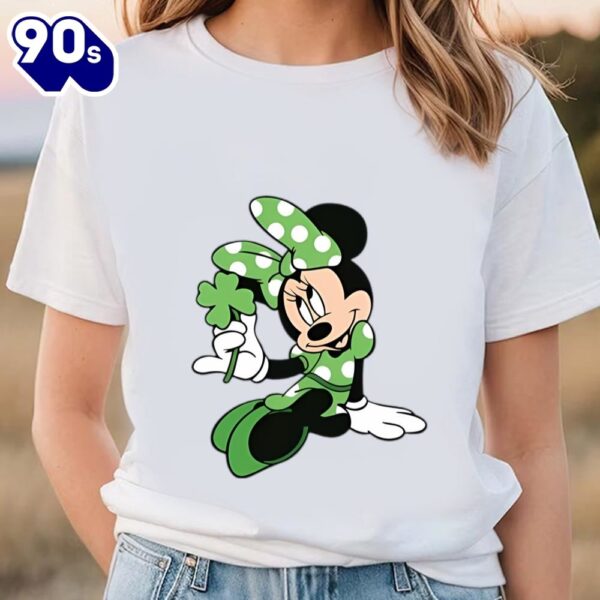 Disney Minnie Mouse Shamrock Dress St. Patrick’s Day Shirt