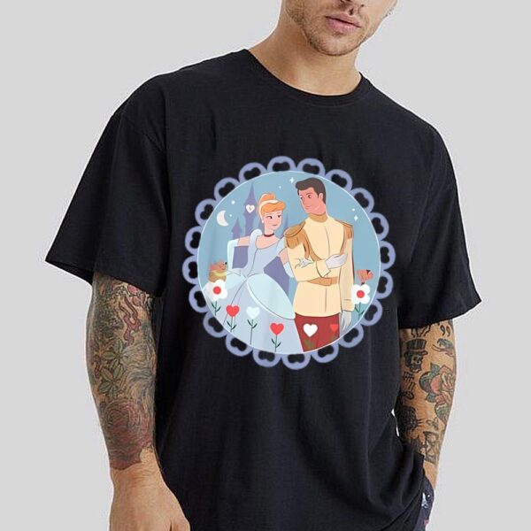 Disney Princess Cinderella And Prince Charming Valentine’s Day T-Shirt