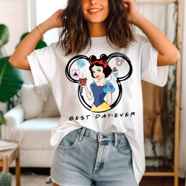 Disney Princess T-Shirt Snow White Shirt Best Day Ever Disney ShirtsValentine’s Day T-Shirt Disney