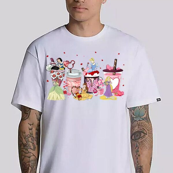 Disney Princess Valentines Day Shirt Princess ShirtValentine Coffee Shirt