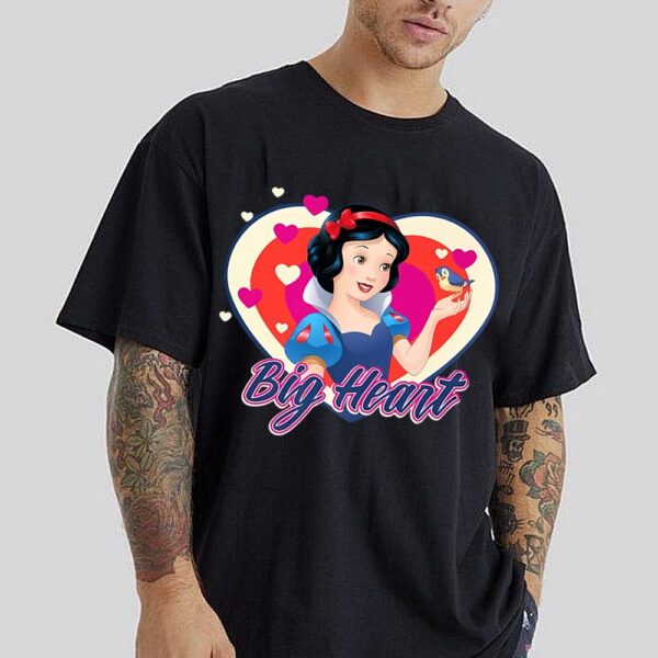 Disney Snow White Big Heart Valentine Premium T-Shirt