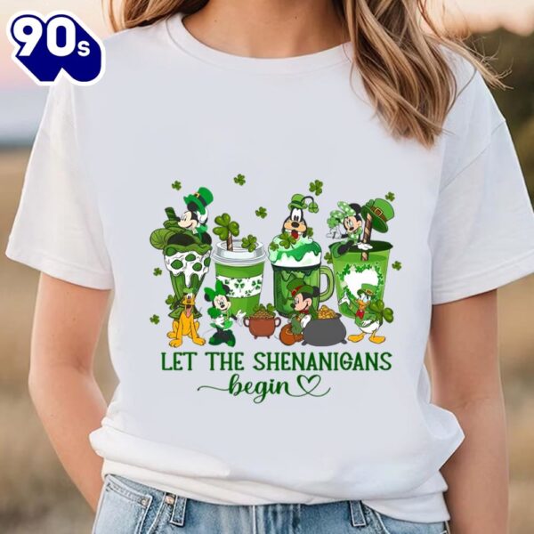 Disney St Patrick’s Day Shamrock Mickey And Friends T-Shirt