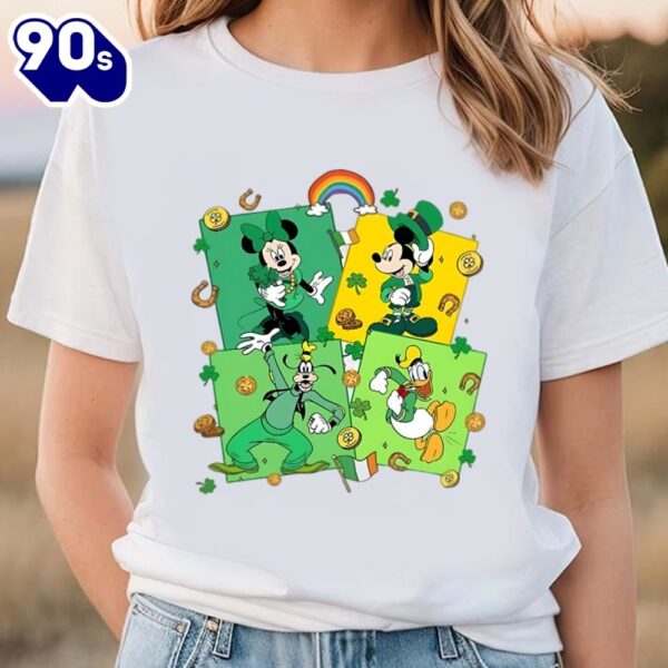 Disney St Patrick’s Day Shirt Mickey And Friends Lucky Vibes…