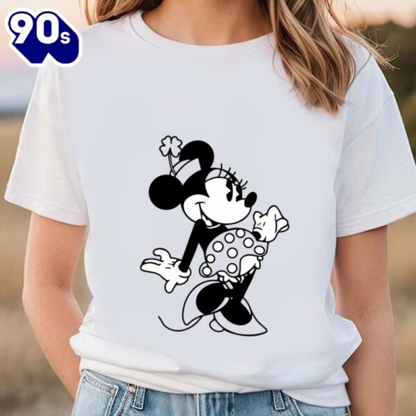 Disney St Patricks Day Shamrock Minnie Shirt