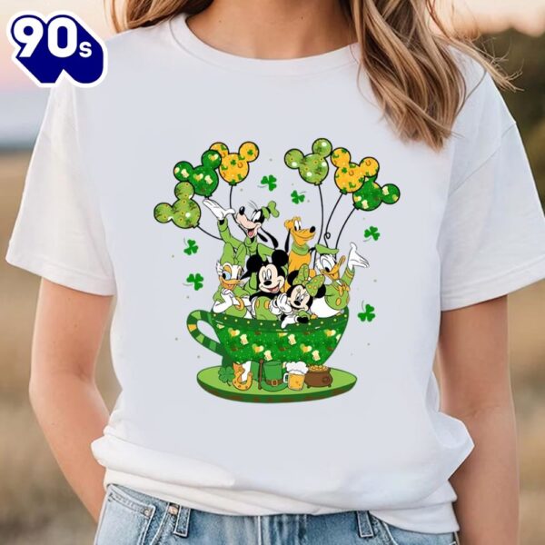 Disney St Patricks Day T-Shirt, Lucky Disney Shamrock Mickey Shirt