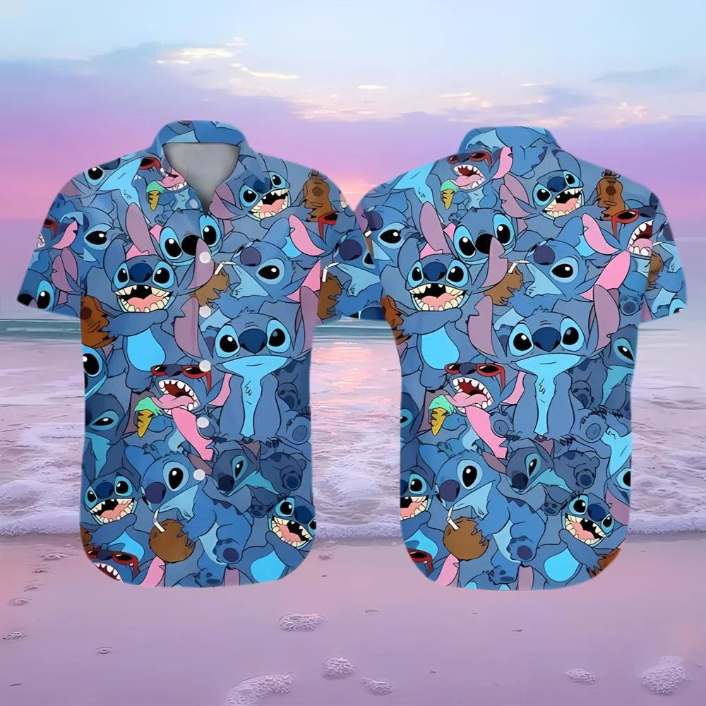 Disney Stitch Hawaiian Shirt Birthday…