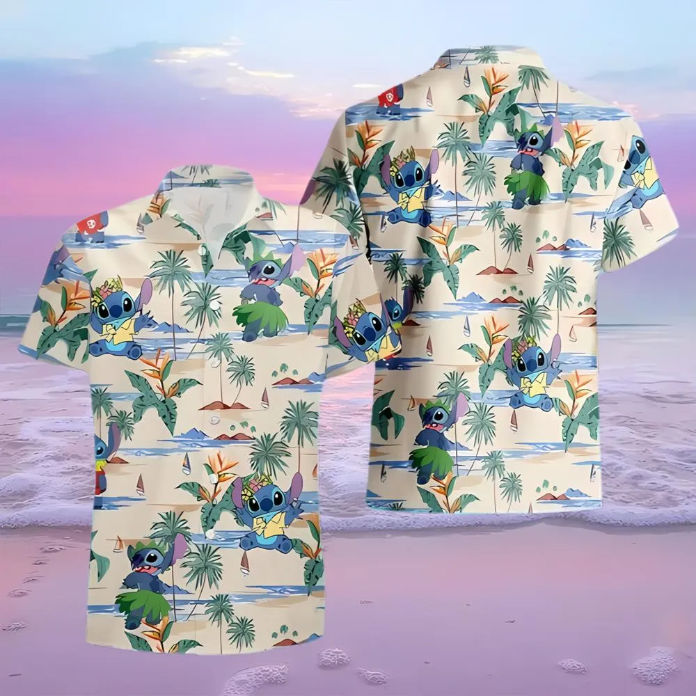 Disney Stitch Hawaiian Shirt Summer Gift For Friend