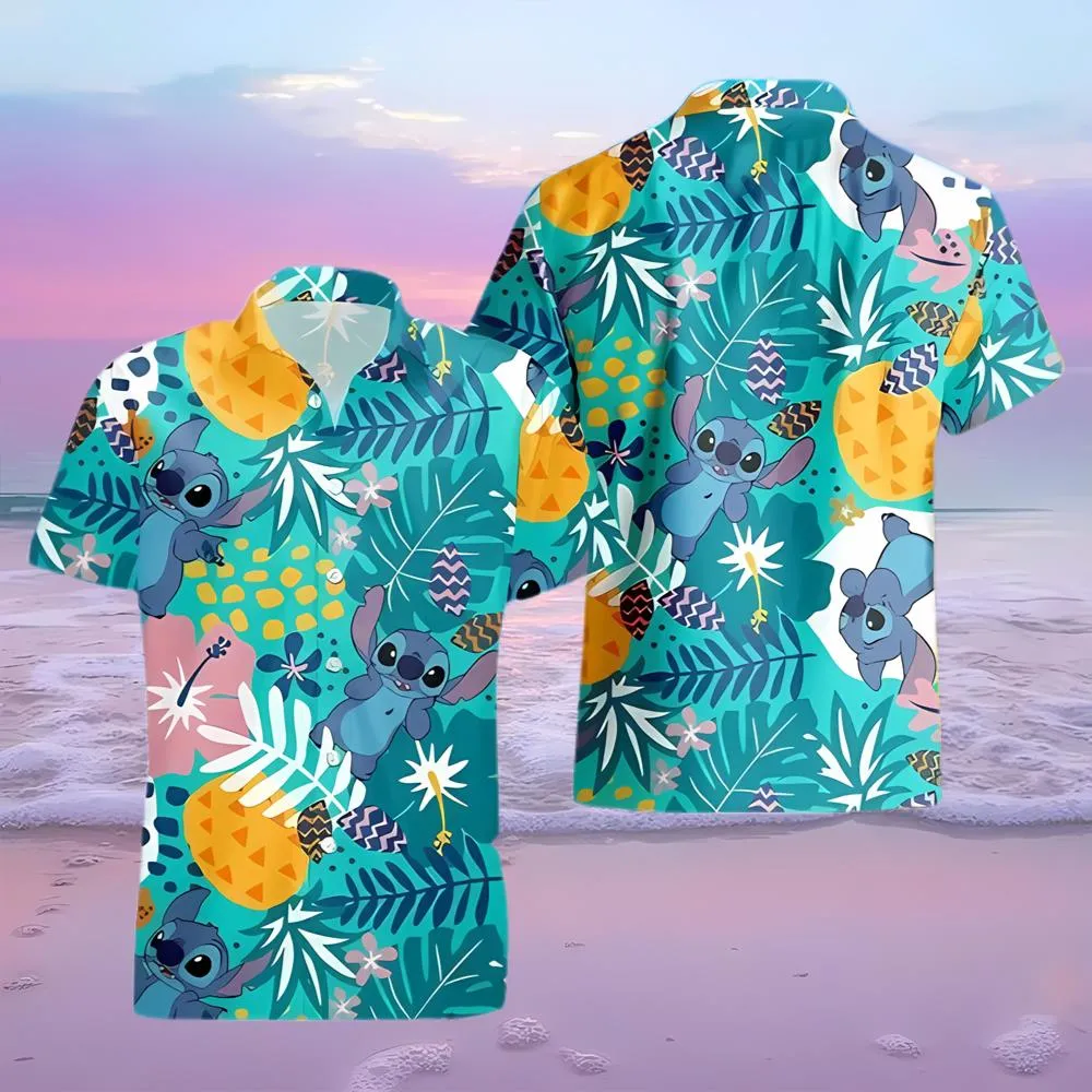 Disney Stitch Hawaiian Vacation Shirt