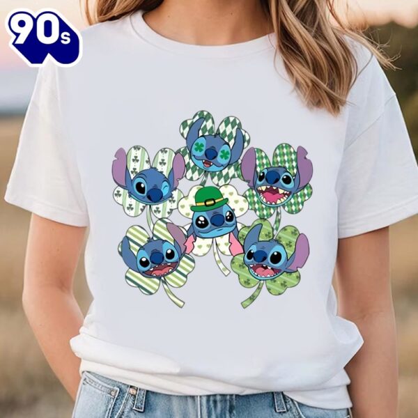 Disney Stitch Lucky Happy St Patrick’s Day Shirt