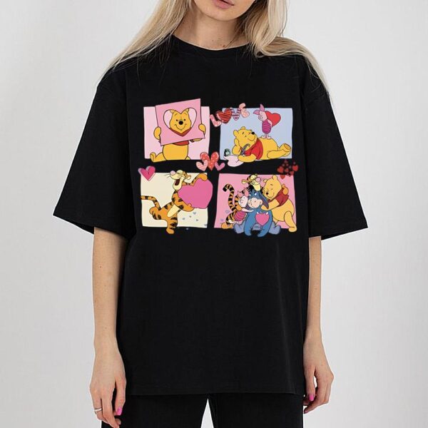 Disney Valentine Pooh Shirt Disney Pooh Bear And Friend Shirt Pooh Valentine’s Day Tee