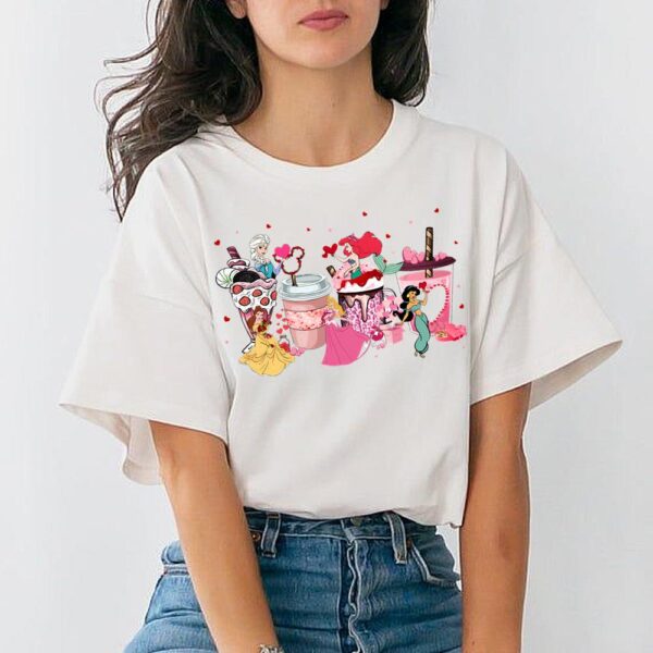 Disney Valentine’s Day Food And Drink Sublimation T-Shirt
