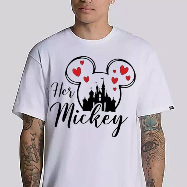 Disney Valentines Day ShirtHer Mickey And His Minnie Valentines Matching Shirts