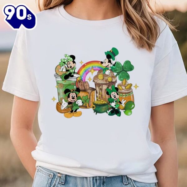 Disneyy St. Patricks Day Shirt, Green Mickey Lucky Shamrock Shirt