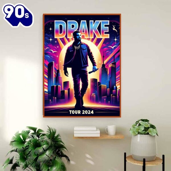 Drake White 2024 The Bridge Tour Poster Canvas