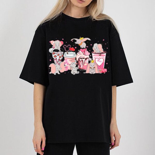 Dumbo Valentine Day Coffee Latte Shirt Disney Dumbo Shirt